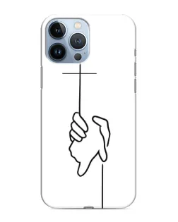 Чохол для iPhone 13 Pro Max з картинкою «Рука тримає»