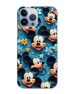 Чохол для iPhone 13 Pro Max з картинкою «Паттерн Міккі та Мінні»
