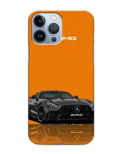 Чехол для iPhone 13 Pro Max с картинкой «Оранжевый Mercedes AMG»