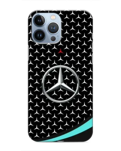 Чехол для iPhone 13 Pro Max с картинкой «Mercedes — бирюзовый акцент»
