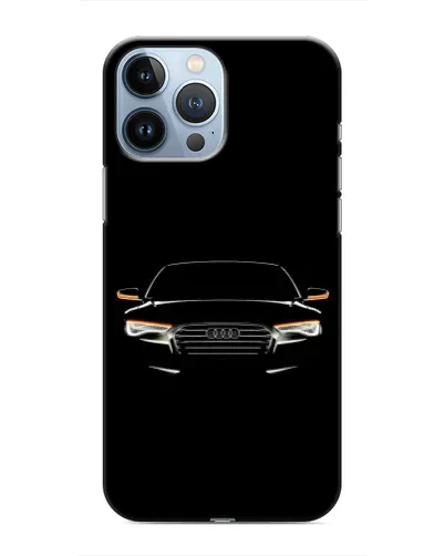 Чехол для iPhone 13 Pro Max с картинкой «Audi — ночной контур»