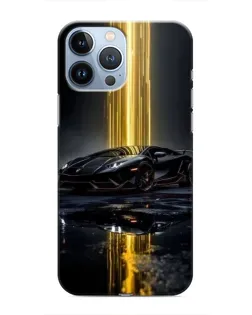 Чехол для iPhone 13 Pro Max с картинкой «Ночной Lamborghini драйв»