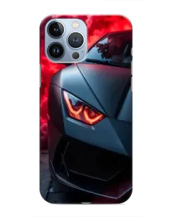 Чехол для iPhone 13 Pro Max с картинкой «Lamborghini красное сияние»