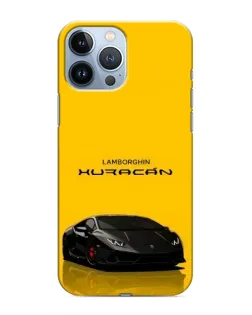 Чехол для iPhone 13 Pro Max с картинкой «Lamborghini Huracan черный»
