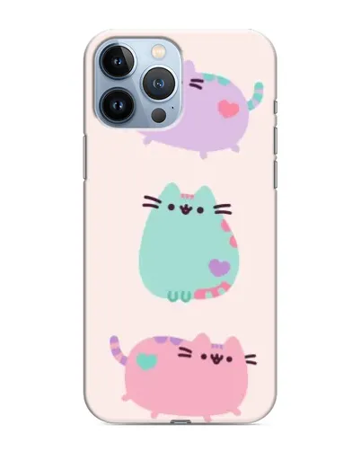 Чохол для iPhone 13 Pro Max з картинкою «Pusheen тріо» Чохол для iPhone 13 Pro Max з картинкою «Pusheen тріо»