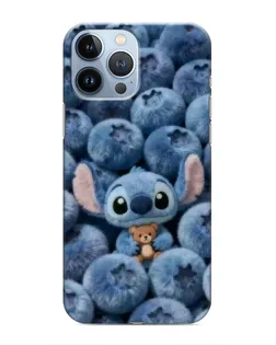 Чехол для iPhone 13 Pro Max с картинкой «Стич и голубика»