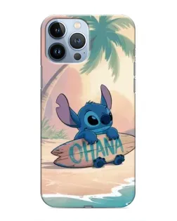 Чехол для iPhone 13 Pro Max с картинкой «Стич на серфе»