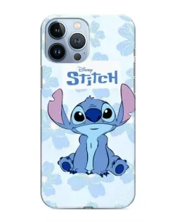Чехол для iPhone 13 Pro Max с картинкой «Stitch среди цветов»