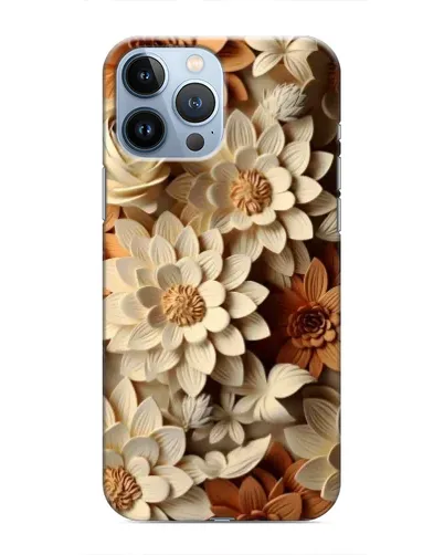 Чохол для iPhone 13 Pro Max з картинкою «Бежевий флористичний декор» Чохол для iPhone 13 Pro Max з картинкою «Бежевий флористичний декор»