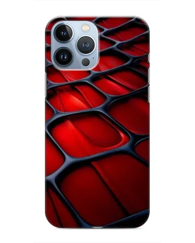 Чехол для iPhone 13 Pro Max с картинкой «Красная глянцевая сетка»