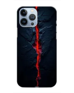 Чехол для iPhone 13 Pro Max с картинкой «Kрасная лавовая трещина»
