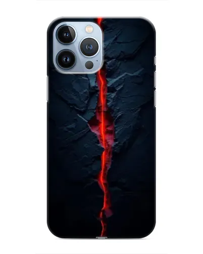 Чехол для iPhone 13 Pro Max с картинкой «Kрасная лавовая трещина»