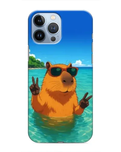 Чохол для iPhone 13 Pro Max з картинкою «Морська капібара» Чохол для iPhone 13 Pro Max з картинкою «Морська капібара»