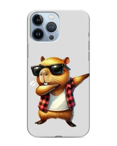 Чохол для iPhone 13 Pro Max з картинкою «Капібара репер даб» Чохол для iPhone 13 Pro Max з картинкою «Капібара репер даб»