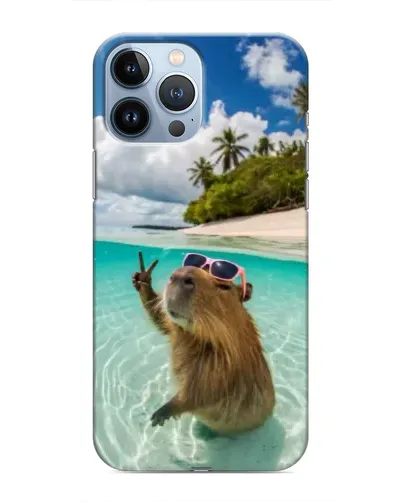 Чохол для iPhone 13 Pro Max з картинкою «Капібара на морі» Чохол для iPhone 13 Pro Max з картинкою «Капібара на морі»