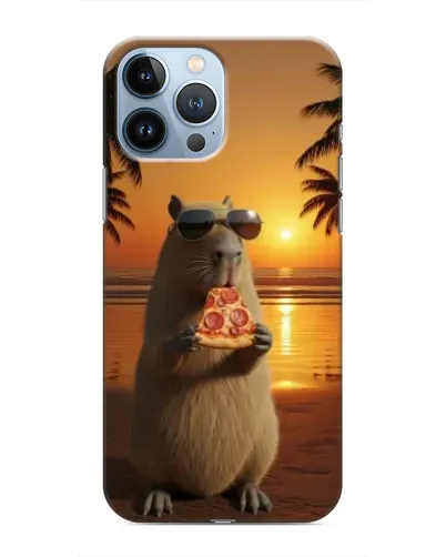 Чохол для iPhone 13 Pro Max з картинкою «Капібара з піцою» Чохол для iPhone 13 Pro Max з картинкою «Капібара з піцою»