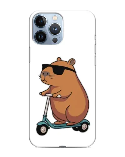 Чохол для iPhone 13 Pro Max з картинкою «Капібара на самокаті» Чохол для iPhone 13 Pro Max з картинкою «Капібара на самокаті»