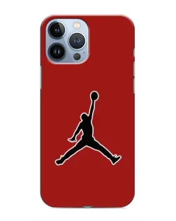 Чехол для iPhone 13 Pro с картинкой «Jordan Red Back»
