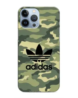 Чехол для iPhone 13 Pro с картинкой «Милитари стиль Adidas»