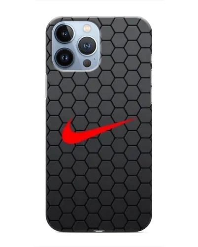 Чехол для iPhone 13 Pro с картинкой «Nike — карбоновая сетка» Чехол для iPhone 13 Pro с картинкой «Nike — карбоновая сетка»
