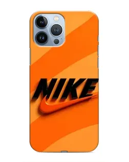 Чехол для iPhone 13 Pro с картинкой «Оранжевый драйв Nike»