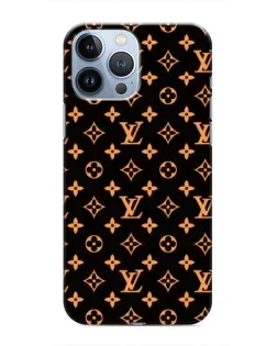 Чехол для iPhone 13 Pro с картинкой «Золотая монограмма LV»