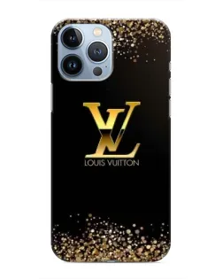 Чехол для iPhone 13 Pro с картинкой «LV — золотые искры»
