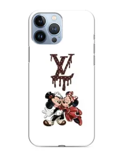 Чехол для iPhone 13 Pro с картинкой «LV и Микки Маус»