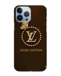 Чехол для iPhone 13 Pro с картинкой «LV — золотая печать»