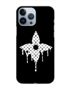 Чехол для iPhone 13 Pro с картинкой «Цветочная монограмма»
