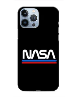 Чехол для iPhone 13 Pro с картинкой «NASA — классика Red Blue»