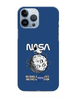 Чехол для iPhone 13 Pro с картинкой «NASA — лунная миссия»