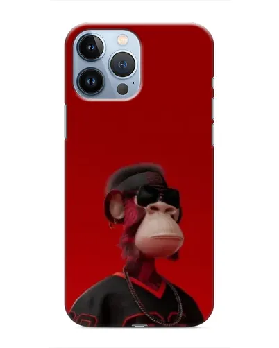Чехол для iPhone 13 Pro с картинкой «Bored Ape в красном» Чехол для iPhone 13 Pro с картинкой «Bored Ape в красном»