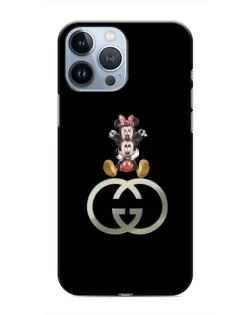 Чехол для iPhone 13 Pro с картинкой «Минни Маус на лого»