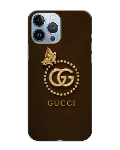 Чехол для iPhone 13 Pro с картинкой «Gucci — золотая бабочка» Чехол для iPhone 13 Pro с картинкой «Gucci — золотая бабочка»