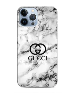 Чехол для iPhone 13 Pro с картинкой «Gucci — мраморный шик»