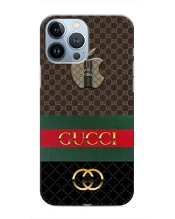 Чехол для iPhone 13 Pro с картинкой «Gucci — брендированный десерт»