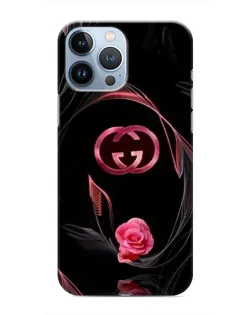 Чехол для iPhone 13 Pro с картинкой «Gucci — неоновая роза»