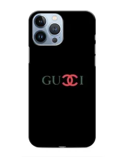 Чехол для iPhone 13 Pro с картинкой «Gucci — красный градиент»