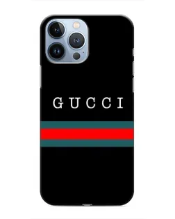 Чехол для iPhone 13 Pro с картинкой «Gucci — красный пояс»