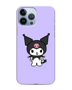 Чехол для iPhone 13 Pro с картинкой «Kuromi — нежный фиолетовый»