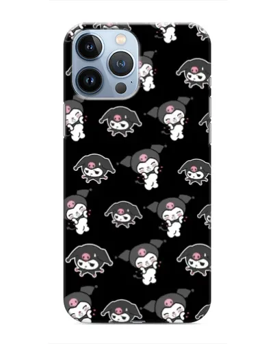 Чехол для iPhone 13 Pro с картинкой «Черный паттерн Kuromi» Чехол для iPhone 13 Pro с картинкой «Черный паттерн Kuromi»