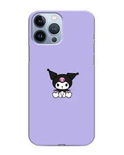 Чехол для iPhone 13 Pro с картинкой «Kuromi — фиолетовый минимализм»