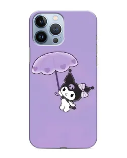 Чехол для iPhone 13 Pro с картинкой «Kuromi с зонтиком»