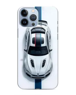 Чехол для iPhone 13 Pro с картинкой «Вид сверху — BMW M»