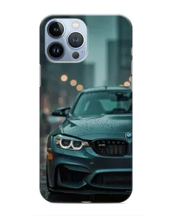 Чехол для iPhone 13 Pro с картинкой «BMW в огнях города»