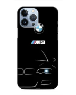 Чехол для iPhone 13 Pro с картинкой «Минималистичный принт BMW M3»