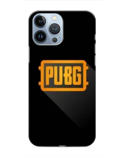 Чехол для iPhone 13 Pro с картинкой «PUBG — рамка лого»