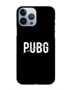 Чехол для iPhone 13 Pro с картинкой «PUBG — белый логотип»