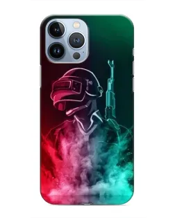 Чехол для iPhone 13 Pro с картинкой «PUBG — огненный воин»